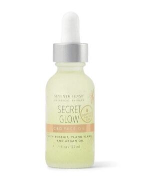 seven7h sense botanical therapy cbd secret glow face oil